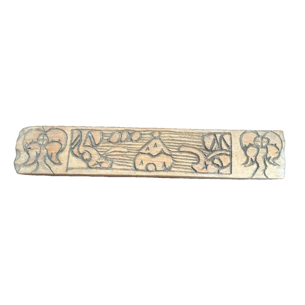 Mancala vintage hand carved wood game